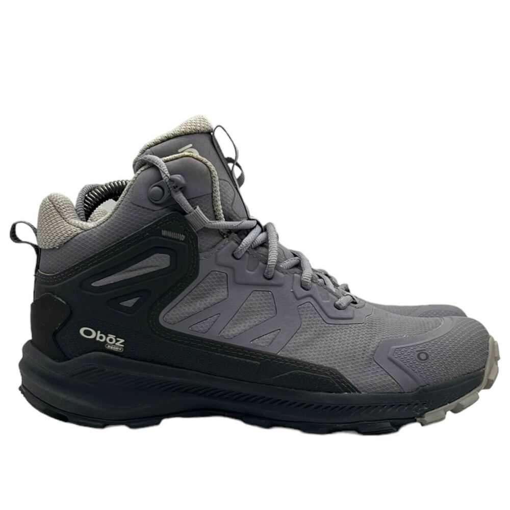Oboz Boots Women Size 8 Katabatic Mid BDry Waterproof Hiking Trails Drizzle